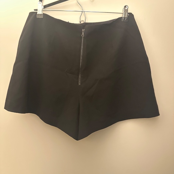 Alice + Olivia Faux Leather Wrap Skort - Picture 5 of 5